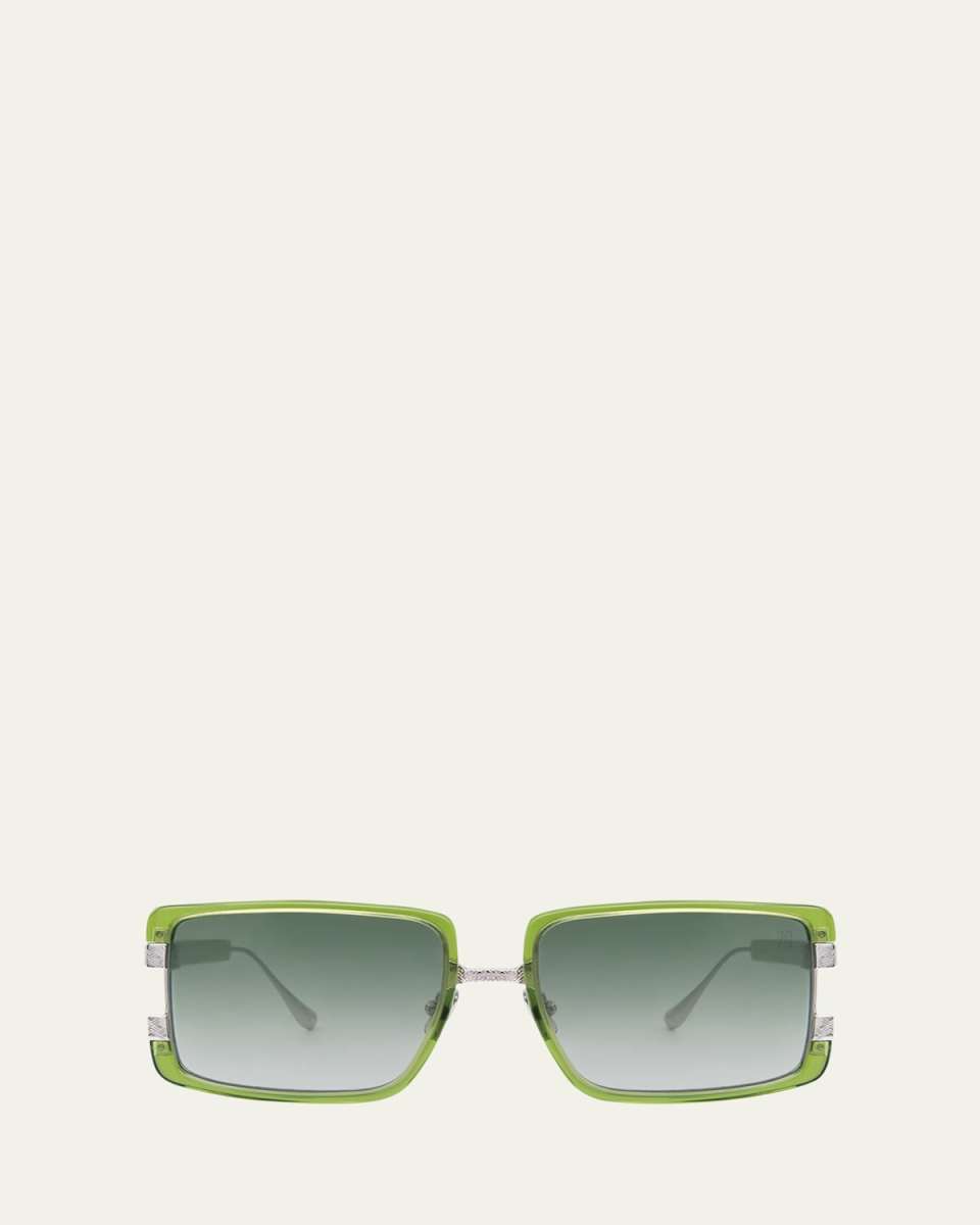 Too Handsome Square Embellished Sunglasses